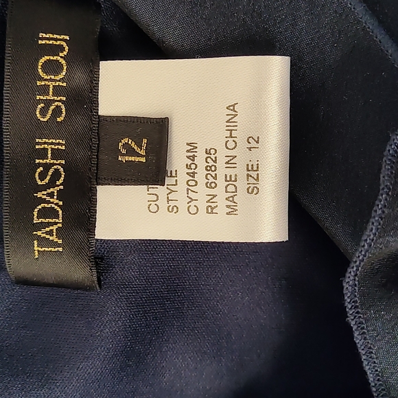Tadashi Shoji Size 12 Dress Midnight Blue - Picture 5 of 12